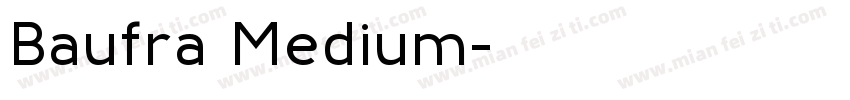 Baufra Medium字体转换
